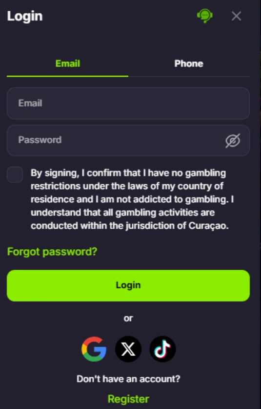 Verde Casino Screen